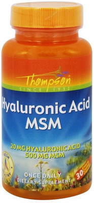 

Thompson Hyaluronic Acid - MSM 30 Veggie Caps(30 No)