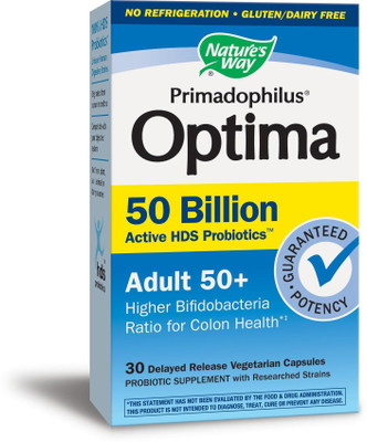 

Nature's Way Primadophilus Optima Adult 50+ 30 Veggie Caps(30 No)