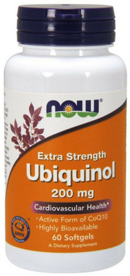 

Now Foods Ubiquinol 200 mg Extra Strength 60 Softgels(60 No)