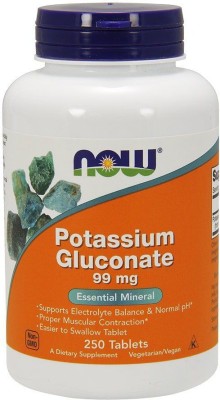 Now Foods Potassium Gluconate 99 mg 250 Tablets(250 No)