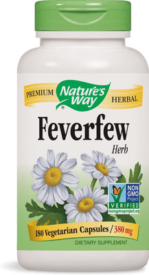 

Nature's Way Feverfew Herb 380 mg 180 Veggie Caps(180 No)