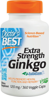

Doctor's Best Extra Strength Ginkgo 120 mg 360 Veggie Caps(360 No)
