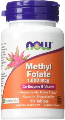 Now Foods Methyl Folate 1000 mcg 90 Tablets(90 No)