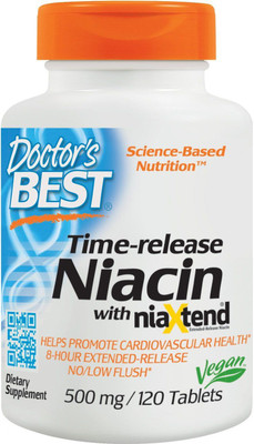 

Doctor's Best Niacin Time-Released With Niaxtend 500 mg 120 Tablets(120 No)