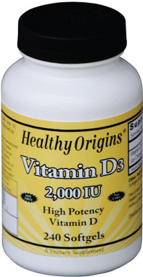 

Healthy Origins Vitamin D3 - 2000 IU - 240 Softgels(240 No)