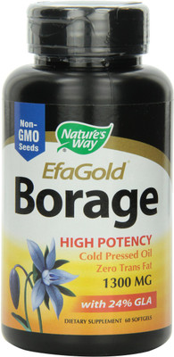 

Nature's Way EFAGold Borage - 1300 mg - 60 Softgels(60 No)