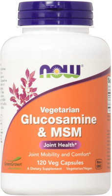 

Now Foods NOW Glucosamine & MSM Vegetarian - 120 Veg Capsules(120 No)