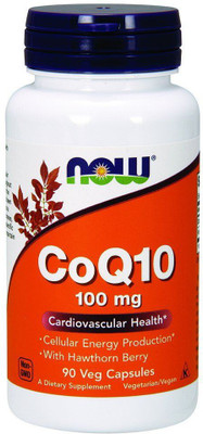 

Now Foods CoQ10 With Hawthorn Berry 100 mg 90 Veg Capsules(90 No)