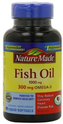

Nature Made Fish Oil - 1000 mg - 90 Liquid Softgels(90 No)
