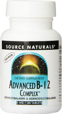 

Source Naturals Advanced B-12 Complex 5 mg 60 Lozenges(60 No)