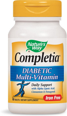 

Nature's Way Completia Diabetic Multivitamin Iron Free - 60 Tablets(60 No)