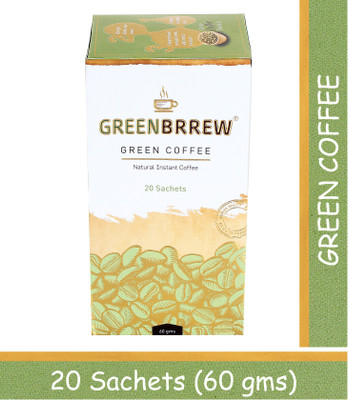 

GreenBrrew Instant Green Coffee Beans Extract Instant Coffee(60 g, Green Coffee Flavoured)