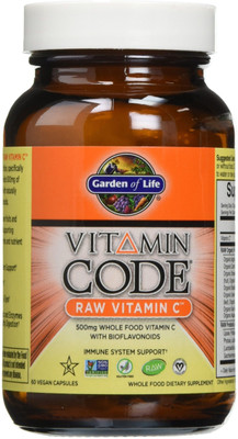 

Garden Of Life Vitamin Code Raw Vitamin C 60 Vegan Capsules(60 No)