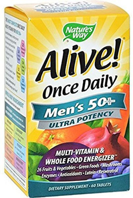 

Nature's Way Alive! Once Daily Men 50+ Multi-Vitamin 60 Tablets(60 No)
