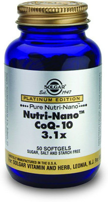 

Solgar Platinum Edition Nutri-Nano CoQ-10 3.1x 50 Softgels(50 No)
