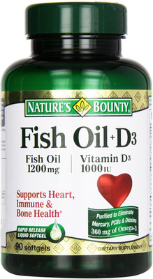 

Nature's Bounty Fish Oil + D3 90 Softgels(90 No)