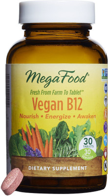 

MegaFood Vegan B12' - 30 Tablets(30 No)