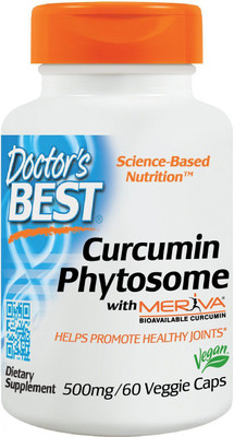 

Doctor's Best Curcumin Phytosome With Meriva 500 mg 60 Veggie Caps(60 No)