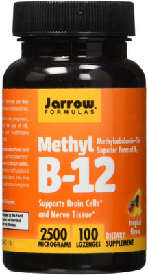 

Jarrow Formulas Methyl B-12 Tropical Flavor 2500 mcg 100 Lozenges(100 No)