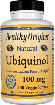 

Healthy Origins Ubiquinol Kaneka QH 100 mg 150 Veggie Softgels(150 No)