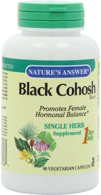 

Nature Answer Black Cohosh Full Spectrum Herb 50 mg 90 Vegetarian Capsules(90 No)