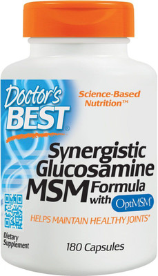 

Doctor's Best Synergistic Glucosamine MSM Formula with OptiMSM 180 Capsules(180 No)