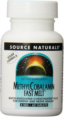 

Source Naturals Methylcobalamin Fast Melt 5 mg 60 Tablets(60 No)