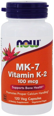 

Now Foods MK-7 Vitamin K-2 100 mcg 120 Veg Capsules(120 No)