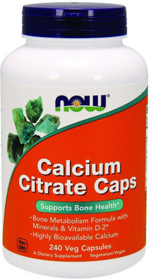 

Now Foods Calcium Citrate Caps 240 Veg Capsules(240 No)
