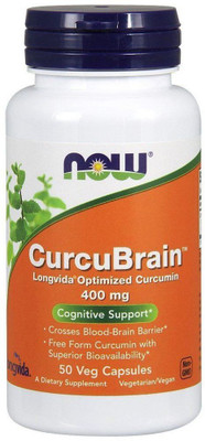 

Now Foods CurcuBrain Cognitive Support 400 mg 50 Veg Capsules(50 No)