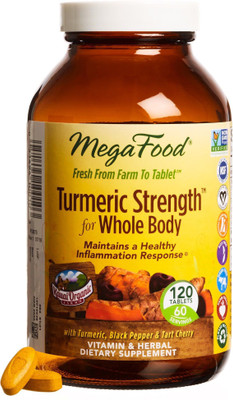 

MegaFood Turmeric Strength' for Whole Body - 120 Tablets(120 No)