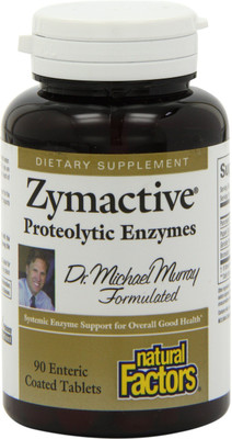 

Natural Factors Zymactive With Serratia Peptidase - 90 Tablets(90 No)