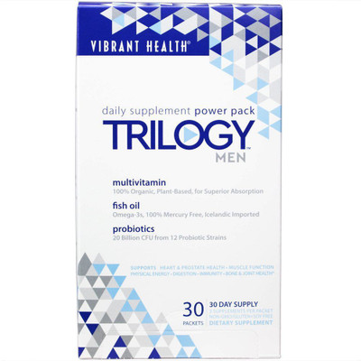 

Vibrant Health Trilogy' Men Daily Supplement Power Pack - 30 Packets(30 No)