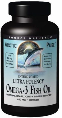 

Source Naturals Arctic Pure Ultra Potency Omega-3 Fish Oil 850 mg 120 Softgels(120 No)
