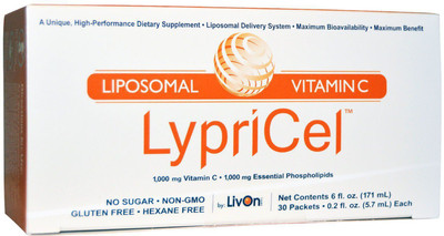 

LypriCel Liposomal Vitamin C 30 Packets 0.2 fl oz (5.7 ml) Each(30 No)