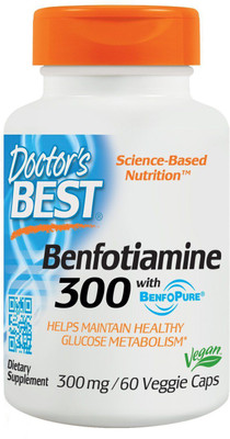 

Doctor's Best Benfotiamine with BenfoPure 300 mg 60 Veggie Caps(60 No)