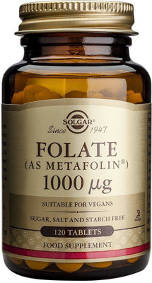 

Solgar Folate As Metafolin 1000 mcg 120 Tablets(120 No)