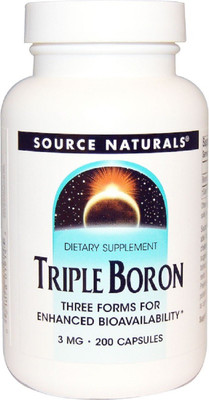 

Source Naturals Source Naturals, Triple Boron, 3 mg, 200 Capsules(200 No)