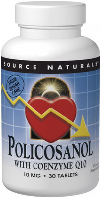 

Source Naturals Policosanol with Coenzyme Q10 10 mg 60 Tablets(60 No)