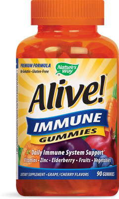 

Nature's Way Alive! Immune Gummies Fruit Flavors 90 Gummies(90 No)
