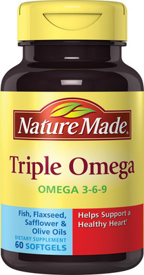 

Nature Made Triple Omega 3 6 9 - 60 Liquid Softgels(60 No)