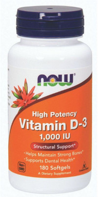 

Now Foods Vitamin D-3 1000 IU 180 Softgels(180 No)