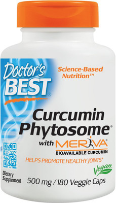 

Doctor's Best Curcumin Phytosome With Meriva 500 mg 180 Veggie Caps(180 No)
