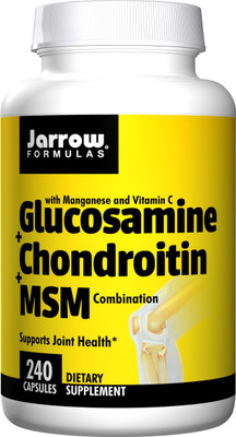

Jarrow Formulas Glucosamine + Chondroitin + MSM Combination 240 Capsules(240 No)