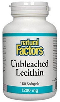 

Natural Factors Unbleached Lecithin 1200 mg 180 Softgels(180 No)