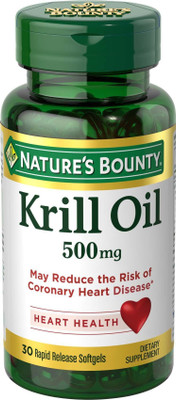

Nature's Bounty Red Krill Oil 500 mg 30 Softgels(30 No)