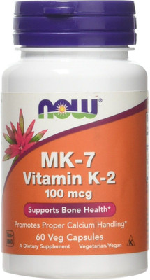 

Now Foods MK-7 Vitamin K-2 100 mcg 60 Veg Capsules(60 No)
