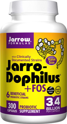 

Jarrow Formulas Jarro-Dophilus plus FOS - 3.4 billion - 300 Capsules(300 No)