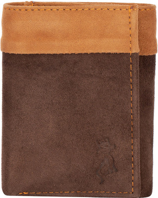 

de meow Men Multicolor Genuine Leather Wallet(7 Card Slots), Brown;tan