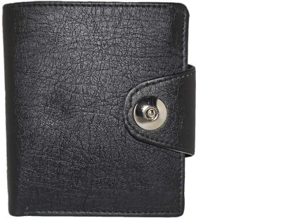 

SHOPLINE Men Formal Black Artificial Leather Wallet(9 Card Slots)